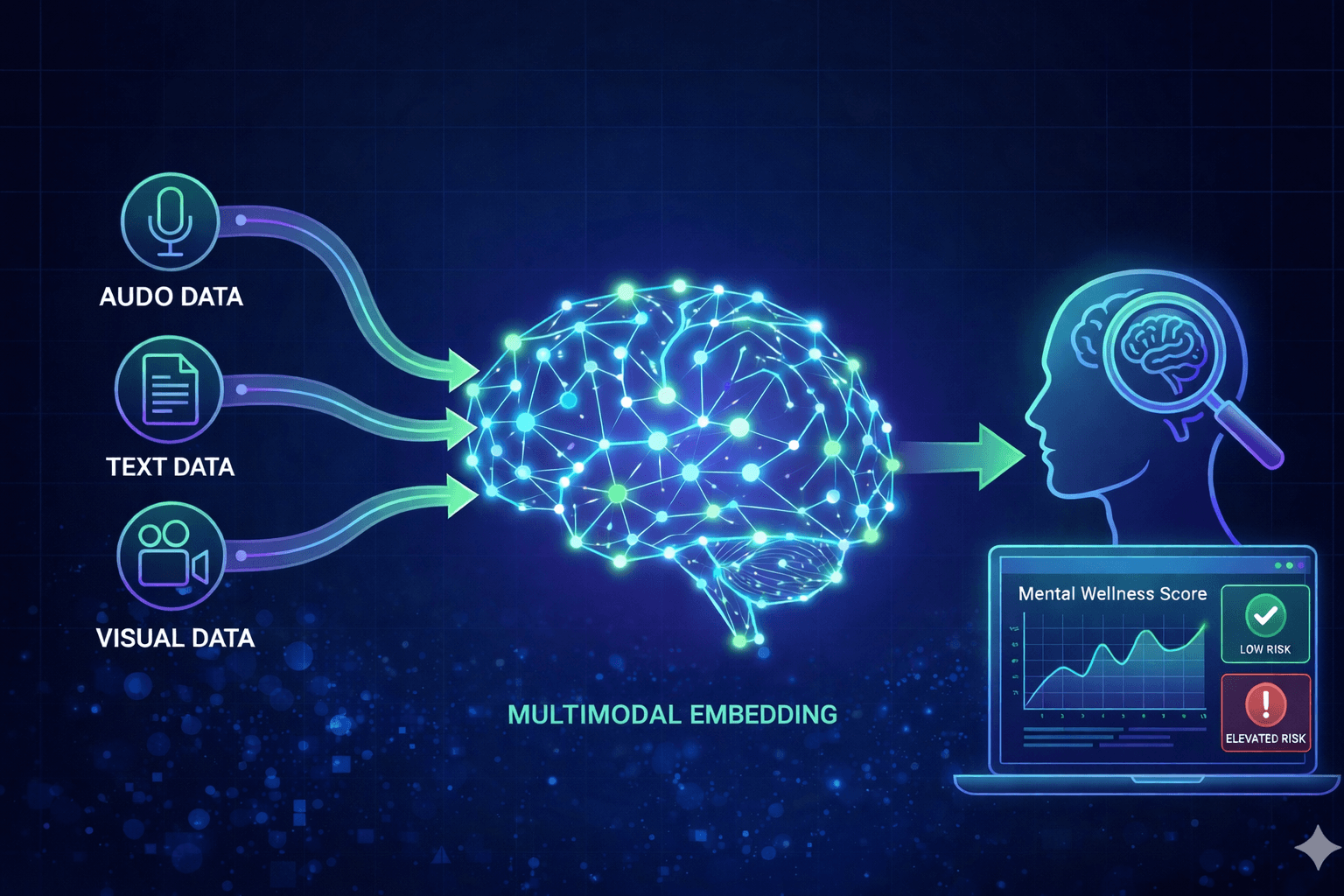 Smarter Multimodal Mental Health Assessment: Compumacy’s Research into Embeddings and Machine Learning