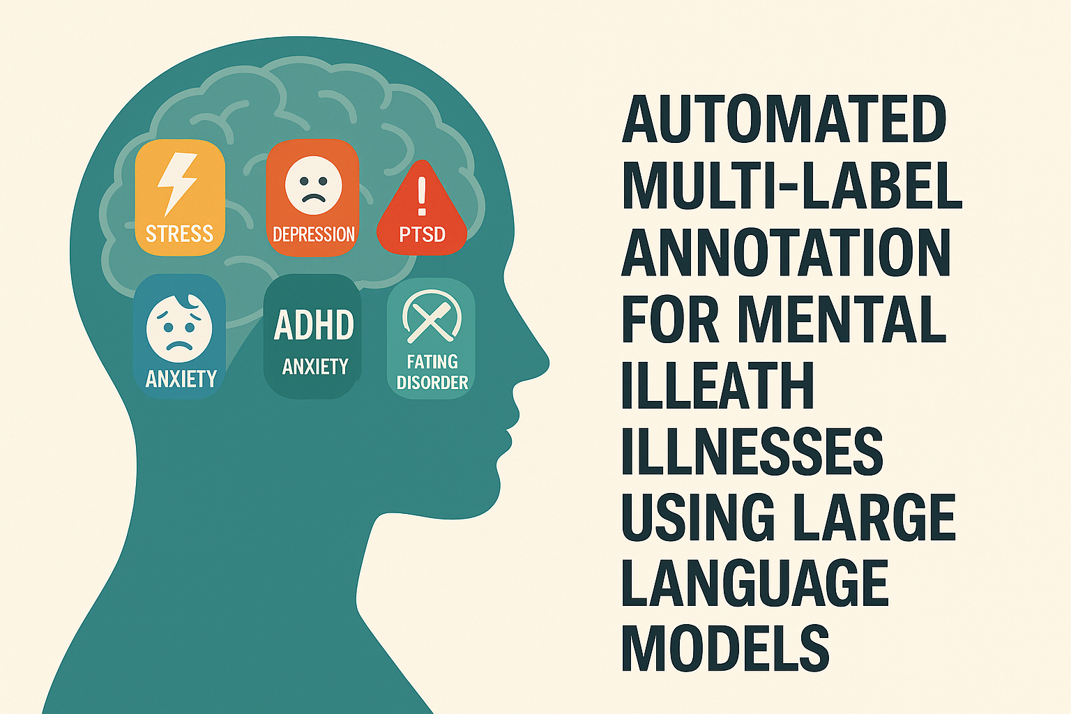 Automated Multi-Label Annotation for Mental Health Illnesses Using Large Language Models